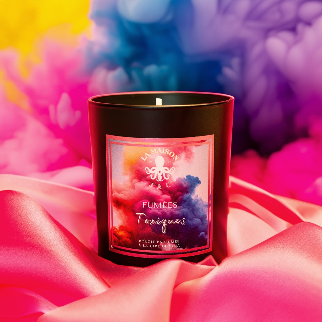 Bougie parfumée "Fumées toxiques" - Ambre